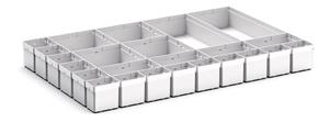 Verso 800 x 100H Plastic Box Kit 24 Compartment Bott Verso Drawer Cabinets 800 x 550  Tool Storage for garages and workshops 13/43020790 Verso 800 x 100H Plastic Box Kit 24 Comp.jpg